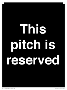 This pitch is reserved